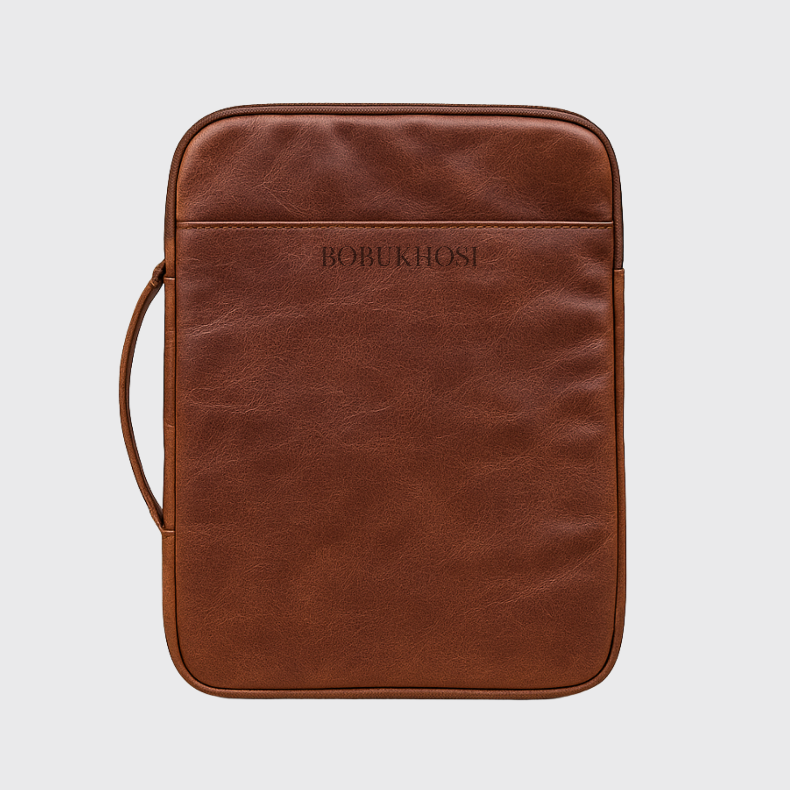 Premium Leather Laptop Sleeve- Tan