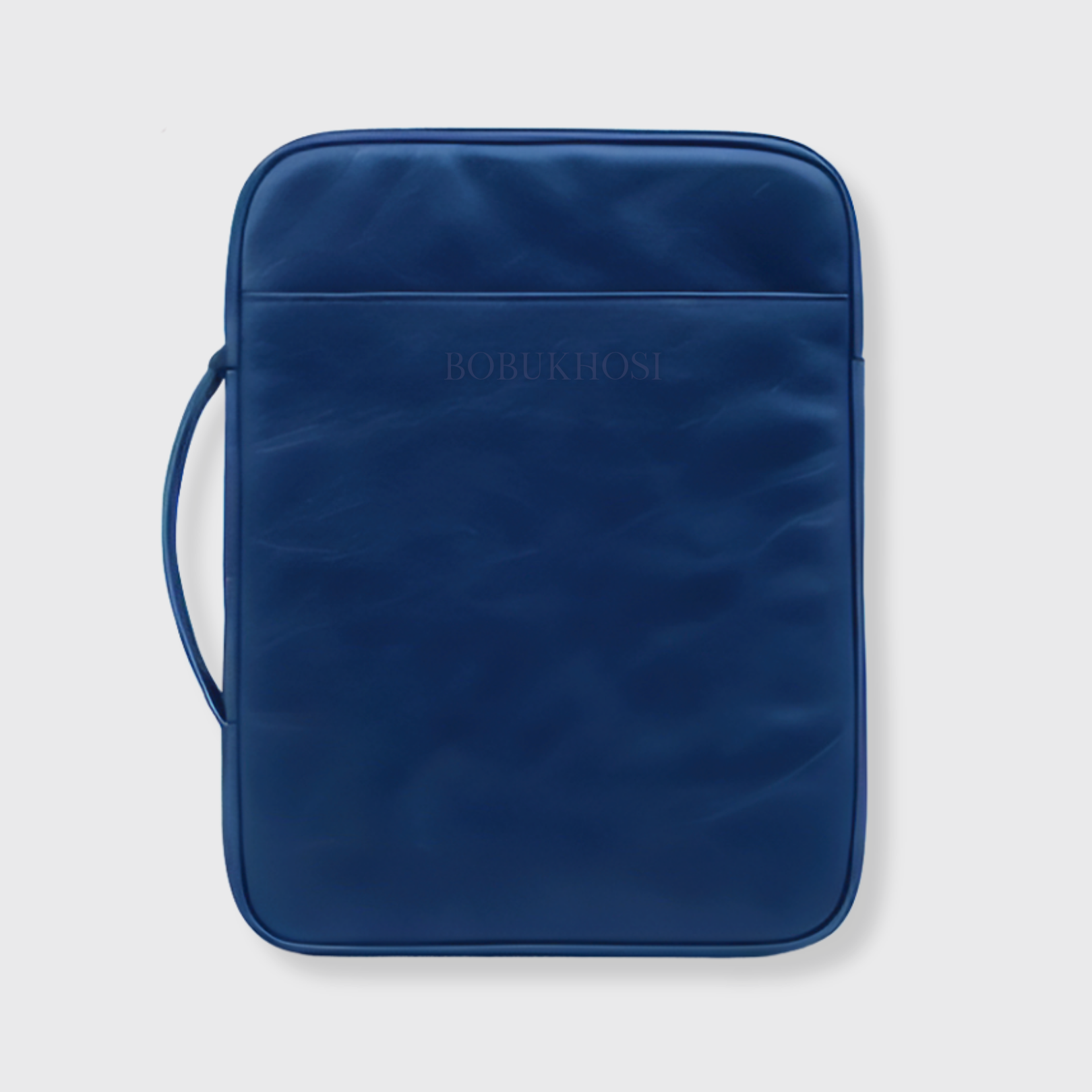 Premium Leather Laptop Sleeve- Ocean Blue